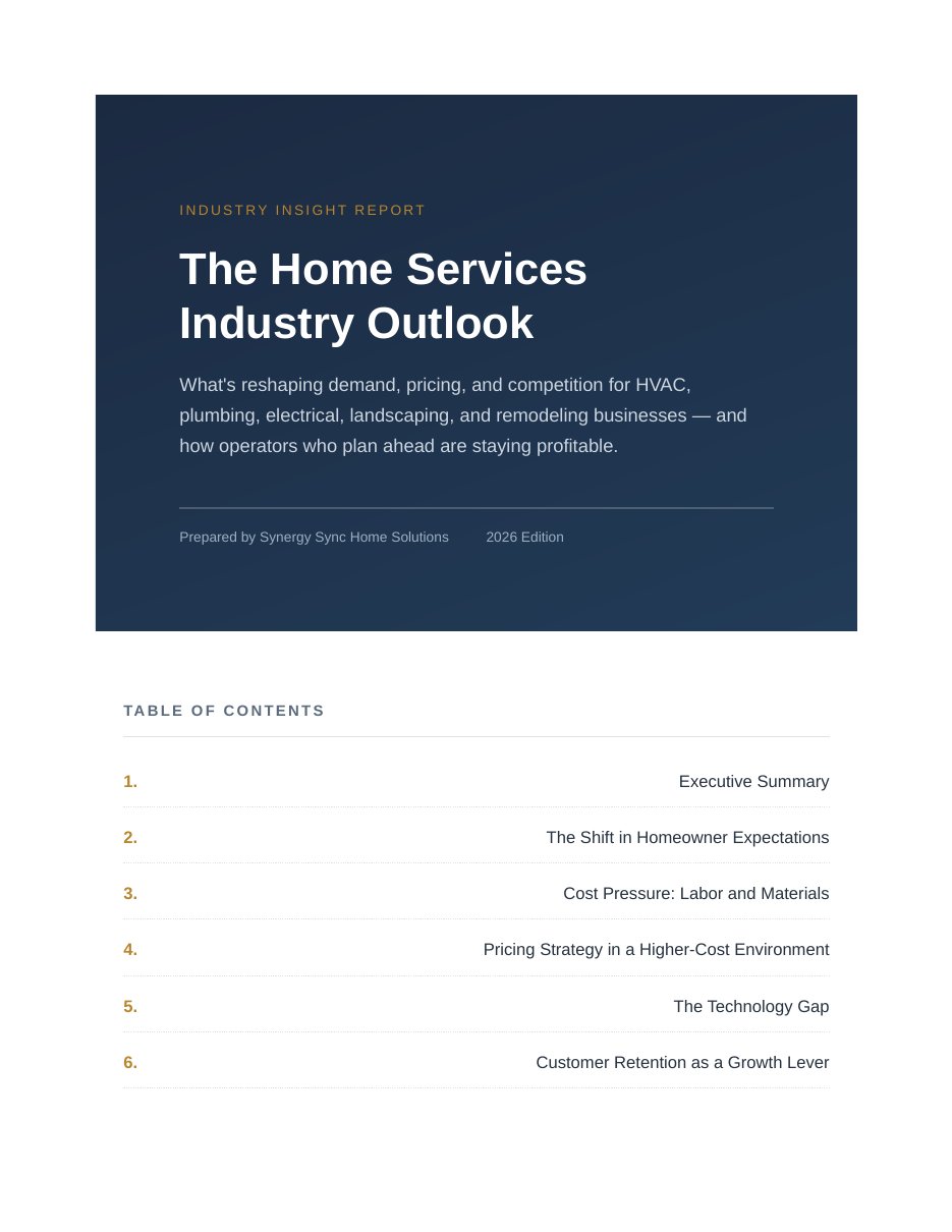Cover of The Home Services Industry Outlook